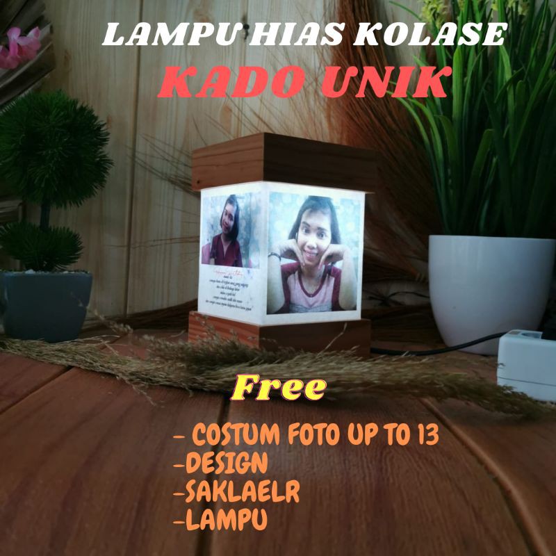 Lampu Tidur Custom Foto| Kado| Hadiah| Pernikahan| Lampu Tidur| Ulang Tahun