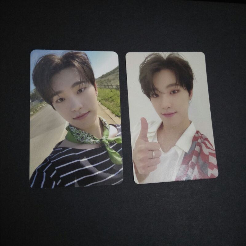 dino seventeen photocard fallin flower carat ver & henggarae dul ver