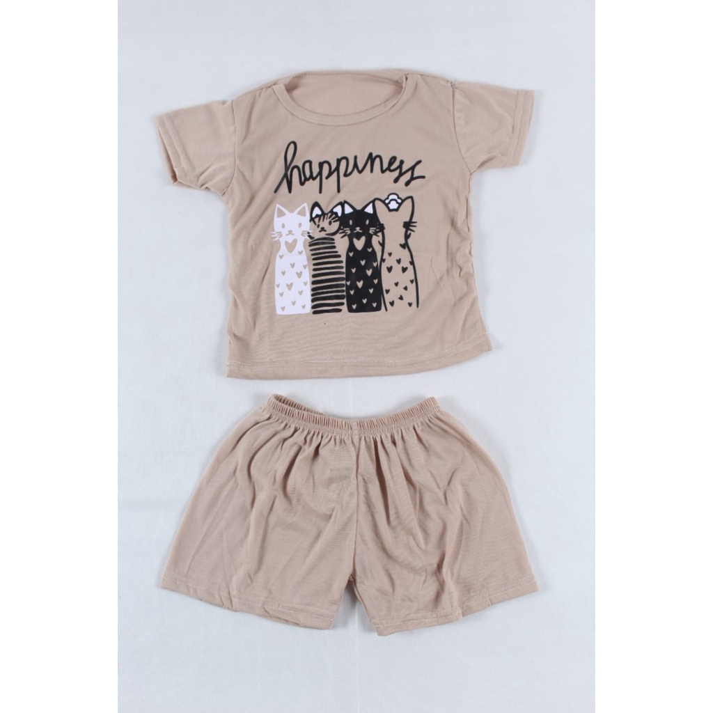 BEFAST - ZTL Setelan Anak MIRUKA / Setelan anak Pines unisex / Atasan Lengan Pendek +Celana Pendek / Setelan Anak-Anak / Fashion Kekinian Anak / Set Motif Gambar / Terbaru 2022