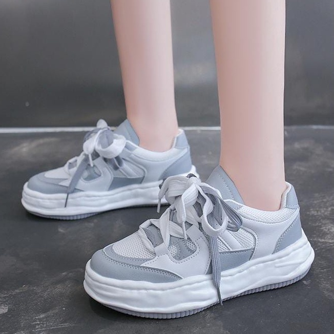 TBIG [COD] Sepatu Sekolah Sneakers Import Shoes DELEINE Fashion Wanita Sepatu Korea Style Sekolah Kuliah