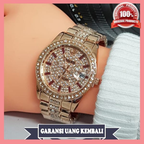 Jam Tangan Wanita Rolex Diamond New Elegan