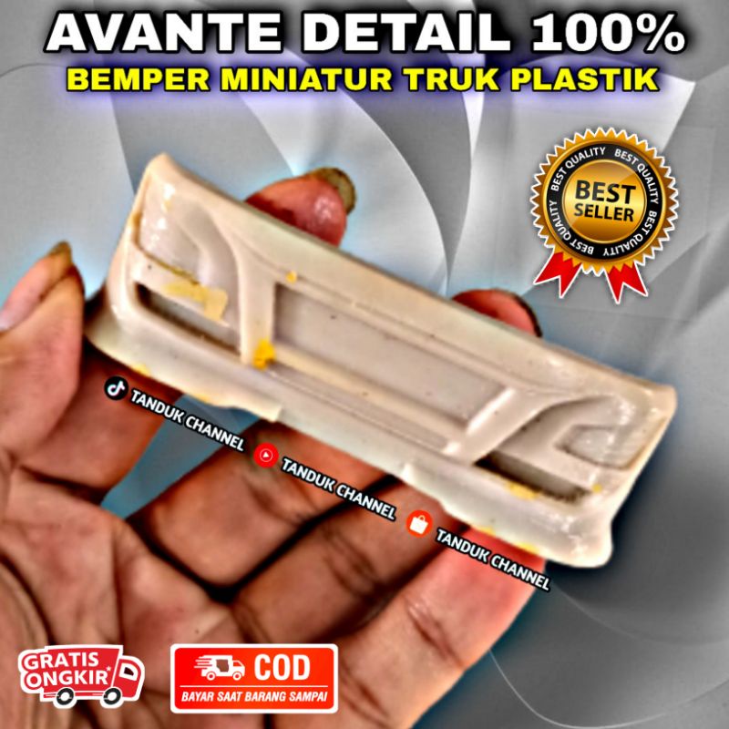 Bemper Avante Detail Miniatur Truk Plastik