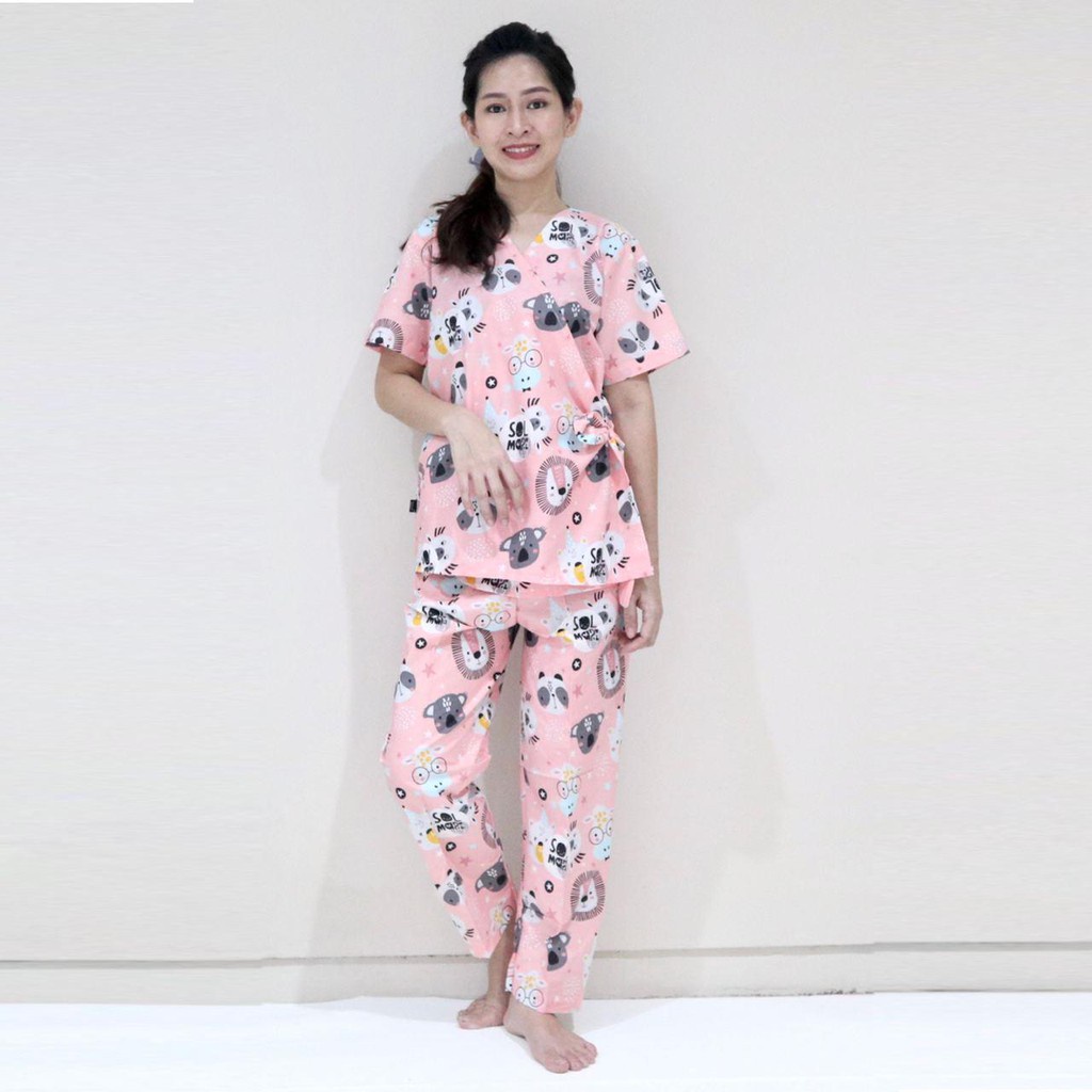 IZANY Piyama Kimono Katun Eropa Premium-SOLMARI ORANGE KP