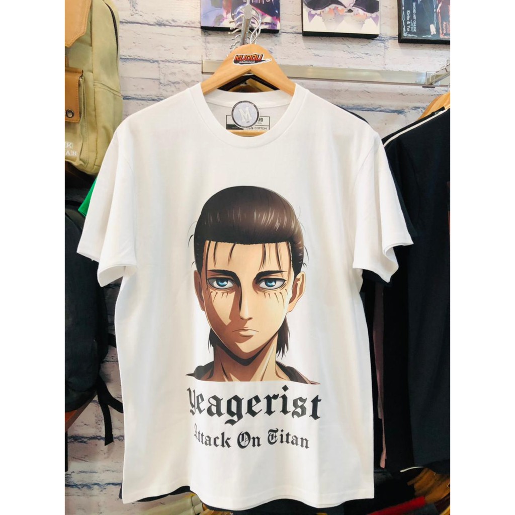 Tshirt Eren Yeagerist AOT White Anime Attack On Titan SNK Manga