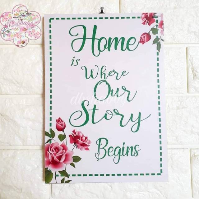 Walldecor Quotes 19x26cm