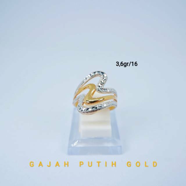 3,6gr Cincin Model Slep Emas Asli kodeO13616