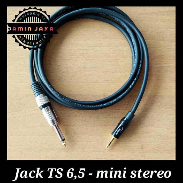 Jack 3,5 Mini Stereo To Jack Akai Mono Kabel Canare 2 Meter
