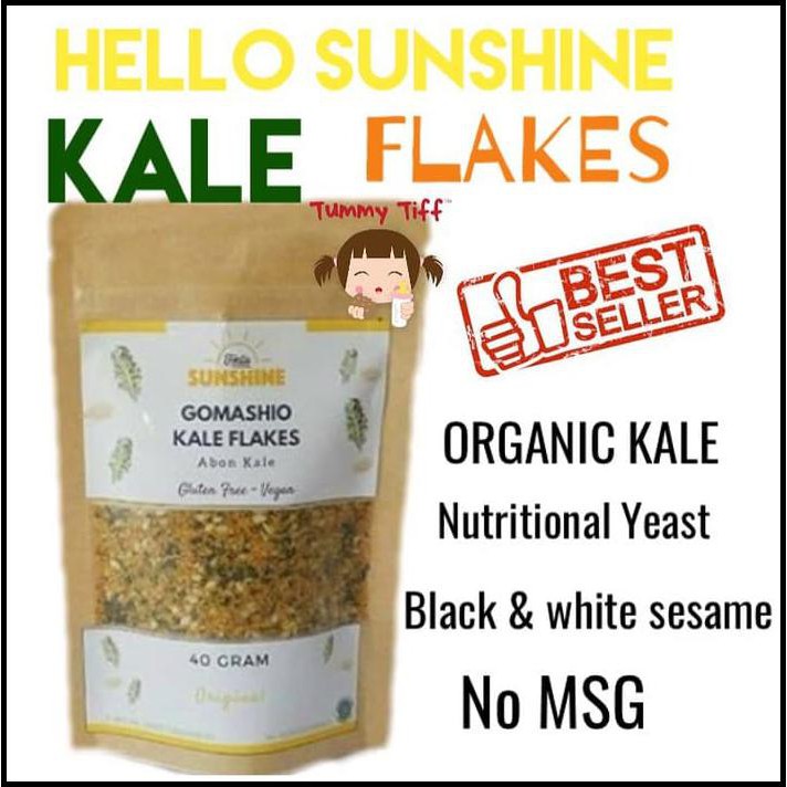 

BEST SELLER KALE FLAKES / ABON KALE / GOMASHIO KALE / HELLO SUNSHINE KALE FLAKES