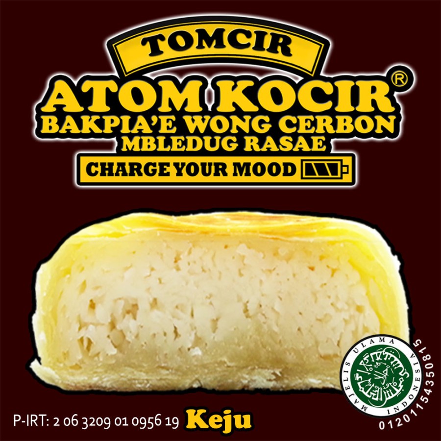 

Tomcir Atom Kocir Keju Bakpia Cirebon 1 pack isi 5
