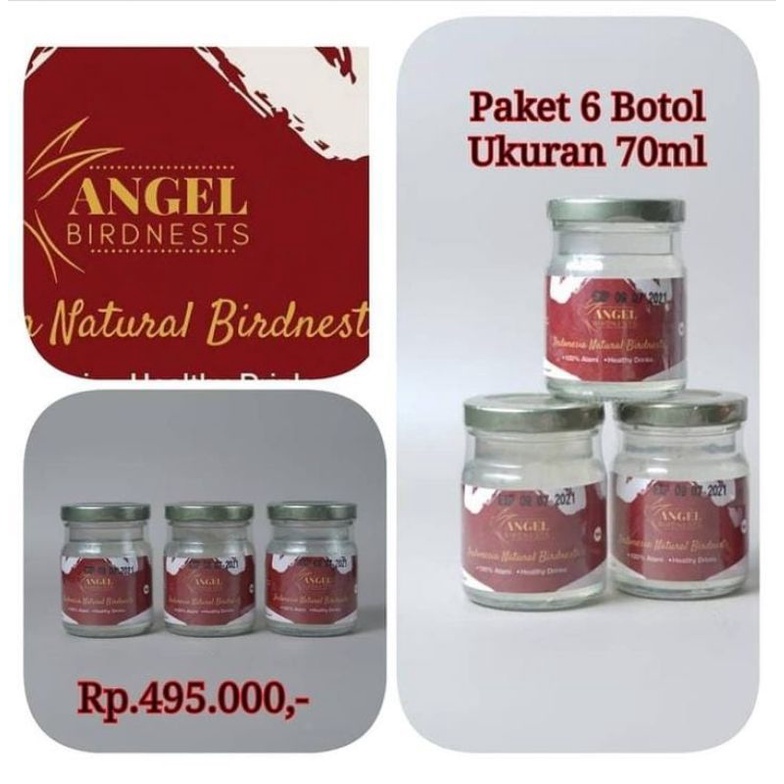

angelbirdnest paket hemat (70ml) 6 botol