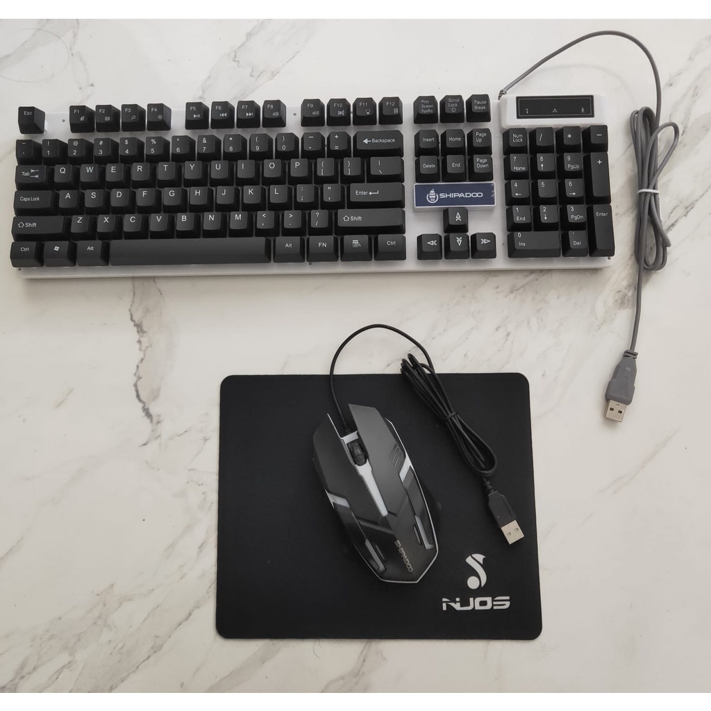 Mouse Pad Gaming Komputer/Laptop Nuos Rubber Mousepad Hitam