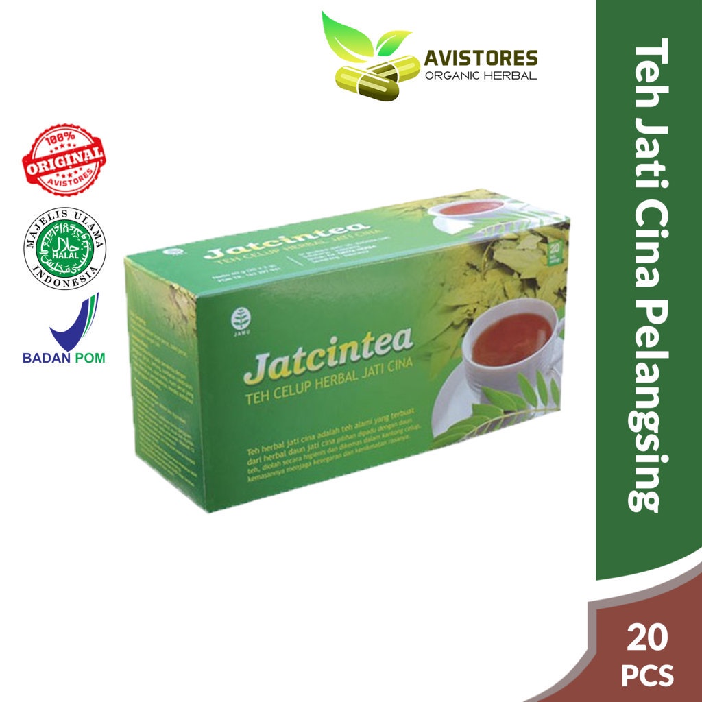 

TEH JATI CINA JATCINTEA Tazakka Obat Pelangsing Melancarkan Buang Air Besar Isi 20 Kantong