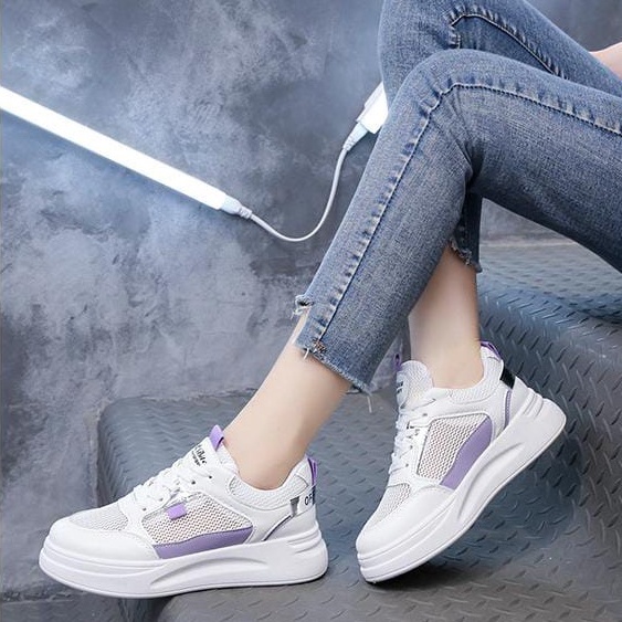 TBIG [COD] Sepatu Sekolah Sneakers Import Shoes WANWO Fashion Wanita Sepatu Korea Style Sekolah Kuliah