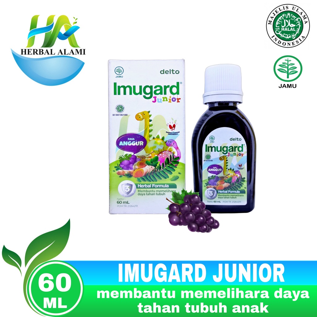 Imugard Junior Rasa Anggur 60ml - Membantu Memelihara Daya Tahan Tubuh