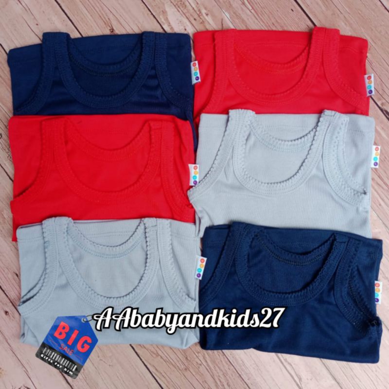 PRODUK TERBARU DAN TERLARIS!!! RENE SINGLET BAYI MODEL POLOS TUA UKURAN S M L 0-24BULAN SNI