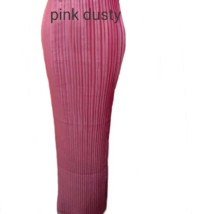 [ Warna - Terlengkap] Rok Plisket Polos / Rok Kebaya Original Original Rok Plisket Polos / Bawahan K
