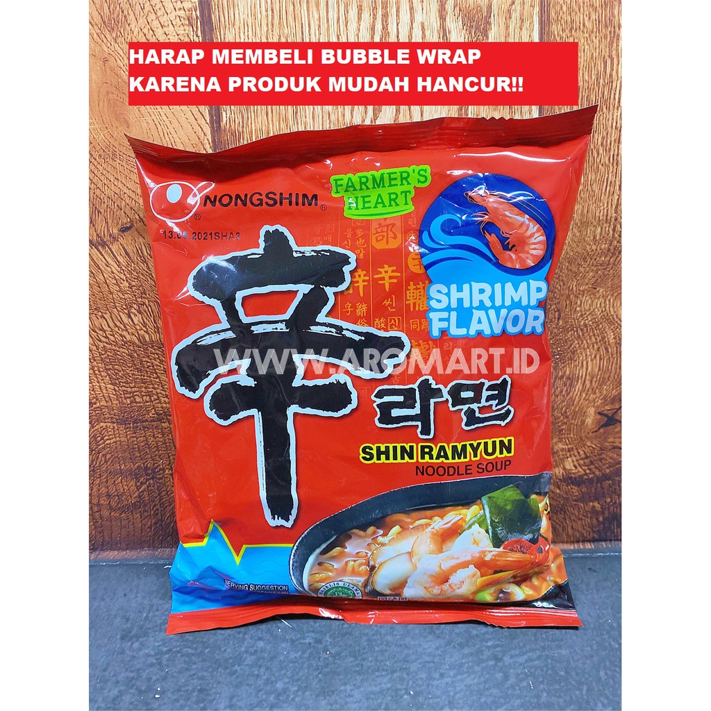 

Nongshim Shin Ramyun Noodle Soup Shrimp Flavor - 120g