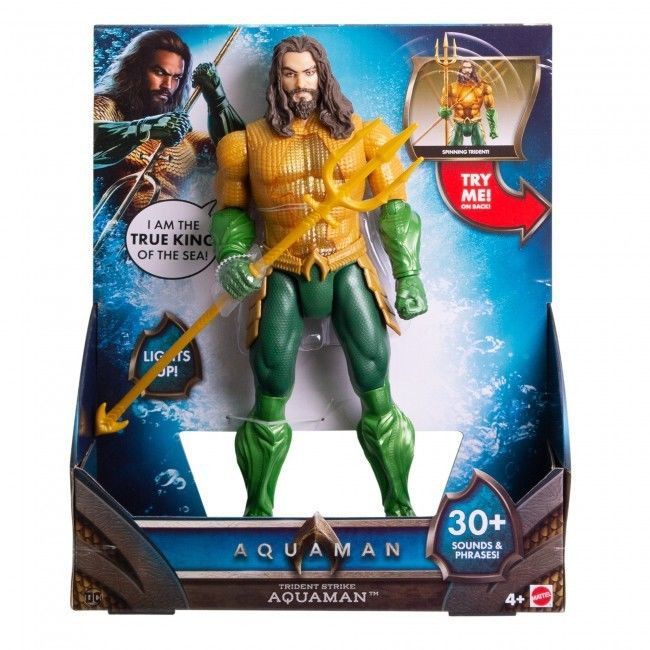 Aquaman 12" Lights and Sounds Trident Strike Aquaman Figure
