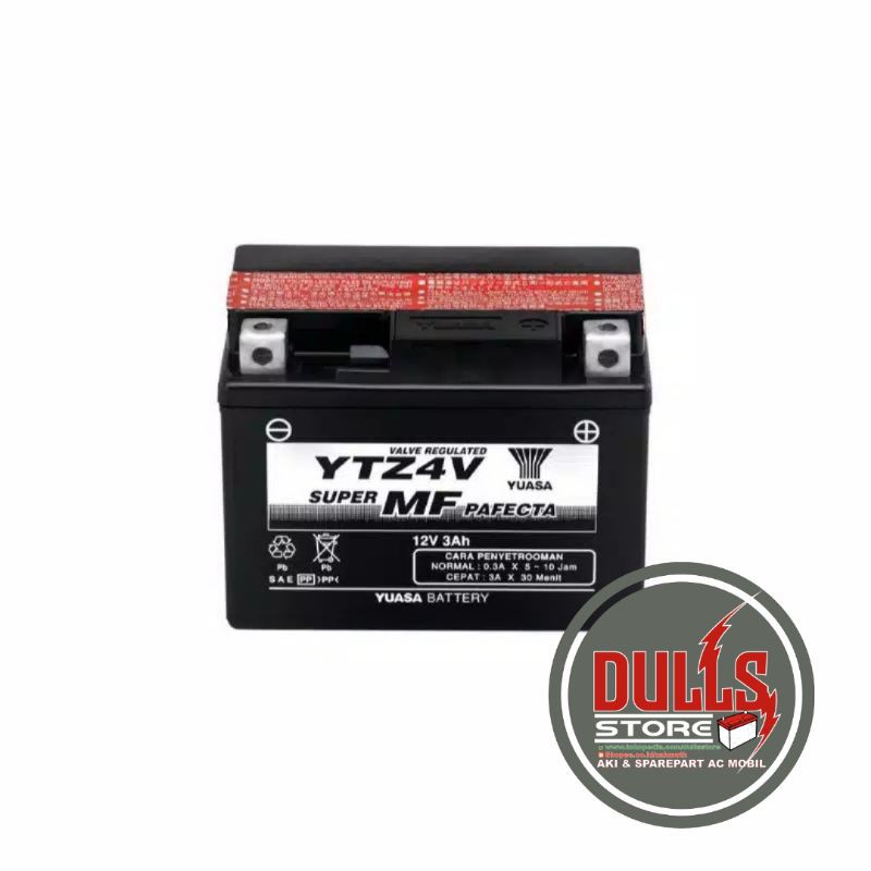 AKI ACU MOTOR ALL NEW HONDA BEAT,VARIO 110,BEAT POP, SCOOPY,YUASA ORIGINAL 100% YTZ4V