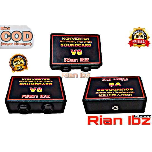 CONVERTER Soundcard V8 2 input.. Input 1 & 2 suara jossss