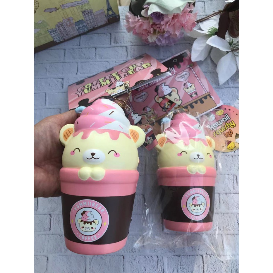 Soft And SlowRise Squishy YUMMIIBEAR COFFEE CUP by Creamiicandy