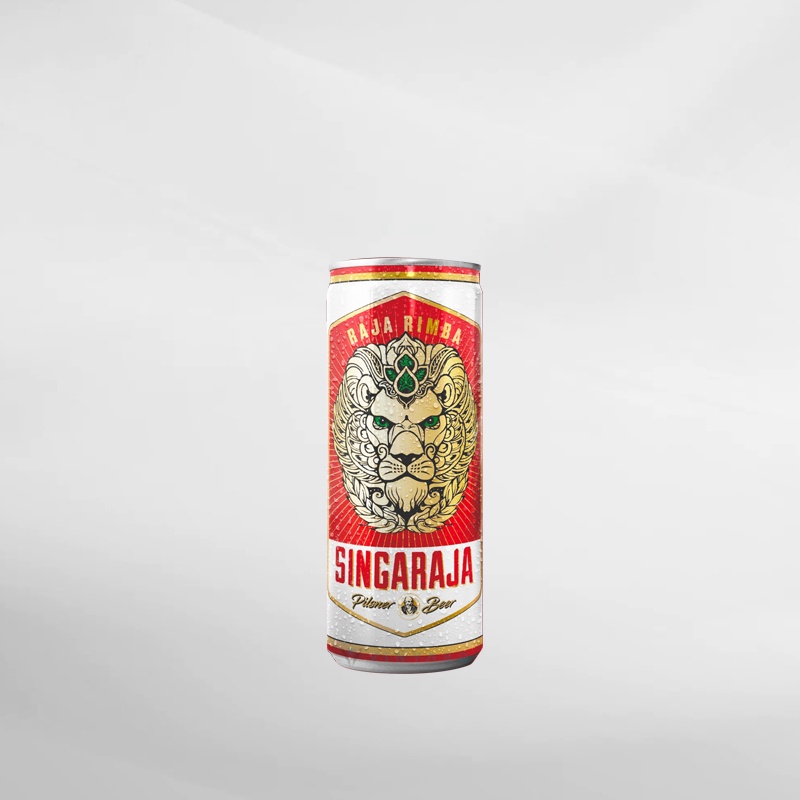 Singaraja Pilsner Can 320ml (Original &amp; Resmi by Vinyard)