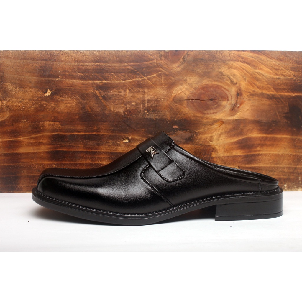 Sandal Sepatu Pria Kulit Asli Rasheda VL 02 Selop Tutong Bustong