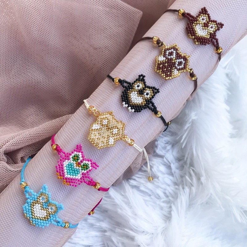 Owl Bracelet - Gelang Tali Manik