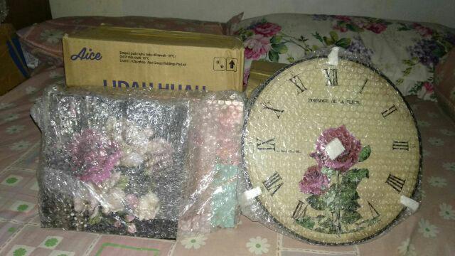 Wooden Projects Jam Dinding Vintage Cantik Unik Dekorasi Rumah - Cv1