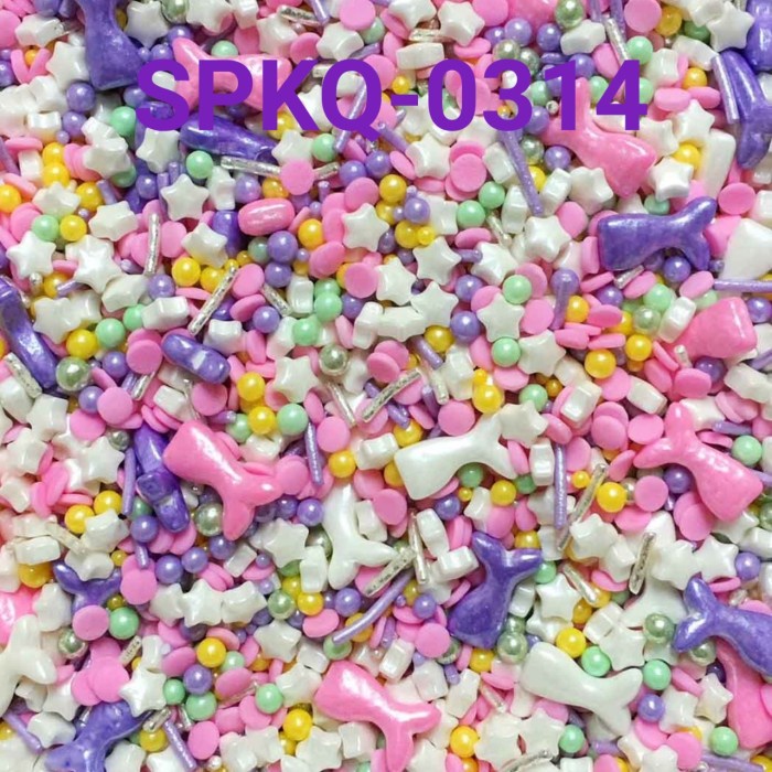

SPKQ-0314 SPRINKLES SPRINKLE SPRINGKEL 250GR EKOR DUYUNG UNGU PINK GRATIS ONGKIR
