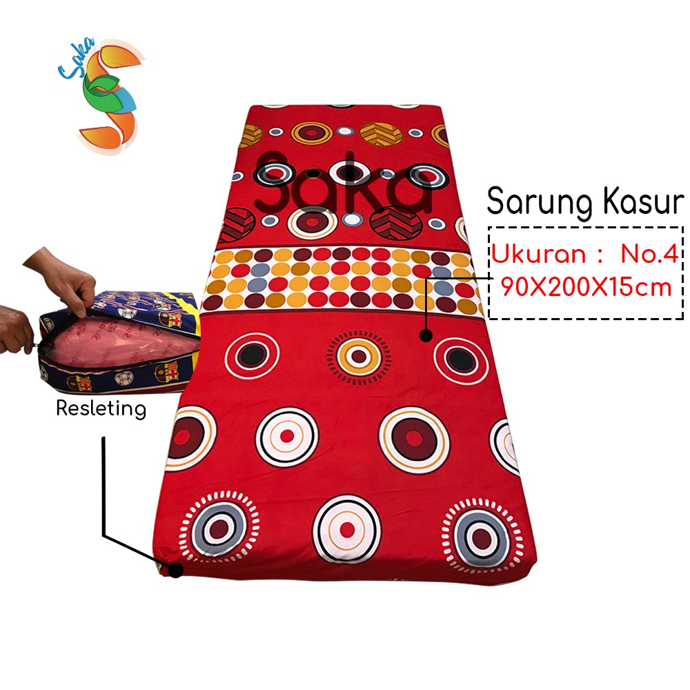 Sarung Kasur | Sprai Resleting | Promo | Murah | N0 4 (90x200x15) - Karakter