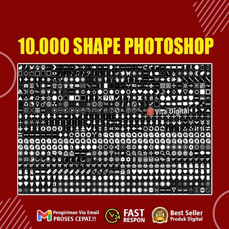 10.000+ Shape Koleksi Photoshop Lengkap Untuk Kebutuhan Desain