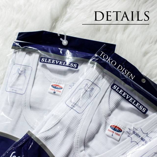 Singlet pria | Kaos dalam Pria ST PRO M - XL