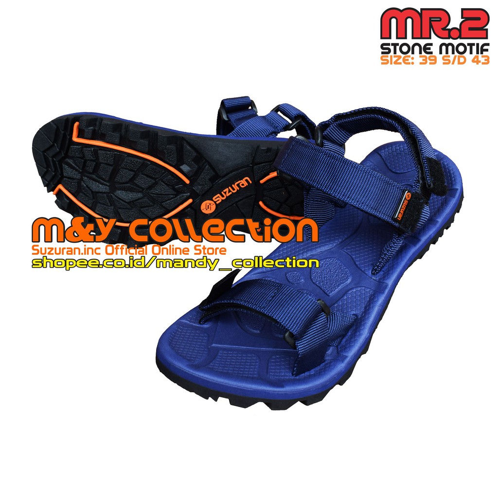 SUZURAN Sandal Edge MR2 Navy Blue