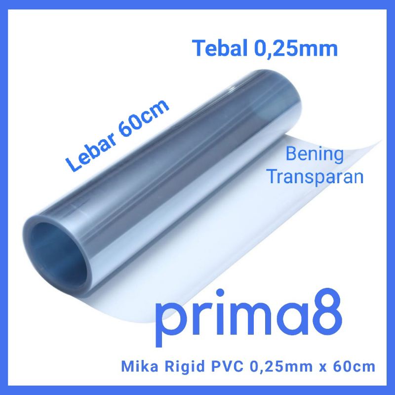 

Plastik Mika Kaku Rigid Rigit PVC Bening Tebal 0,25mm Lebar 60cm Mika Hantaran Kotak Seserahan Sourvenir MIKA METERAN