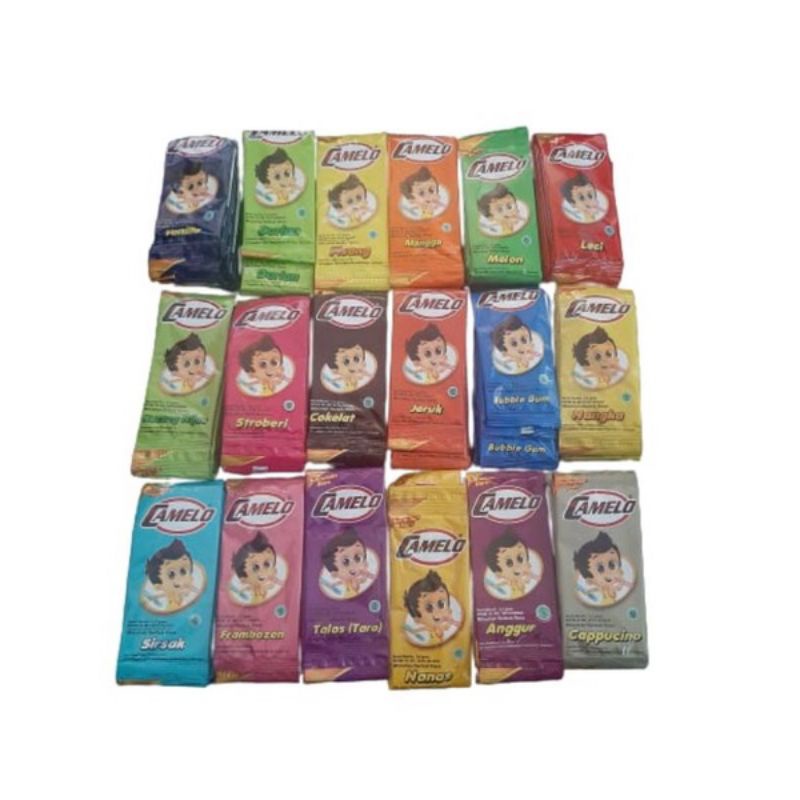 

Bubuk Es Camelo 1 Dus isi 24 renceng (240 sachet)
