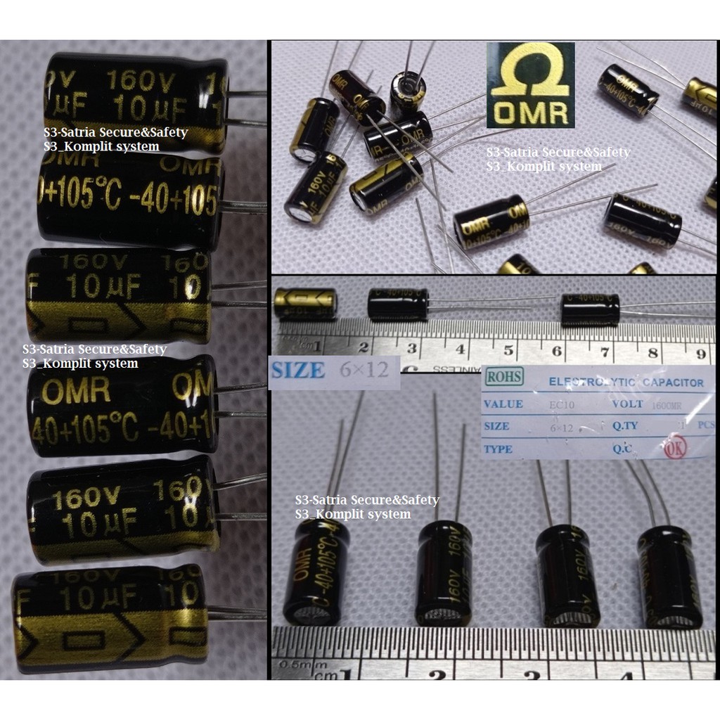OMR Elco 10uf 160v Elko 10 UF 160 V Electrolytic capacitor 10uf160v 10uf/160v