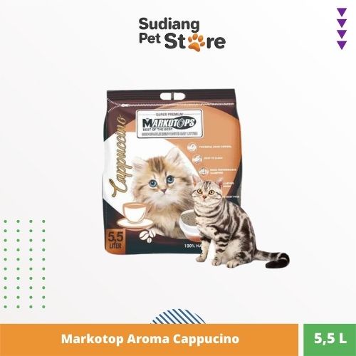 Pasir Kucing Gumpal Wangi Markotops Kopi Cat Litter 5.5 L