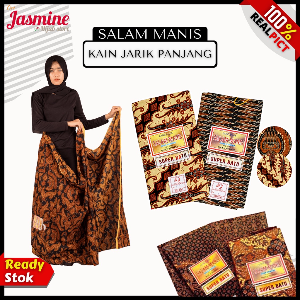 Kain batik meteran murah jarik batik tebal halus original kwalitas super  primis MPT SALAM MANIS