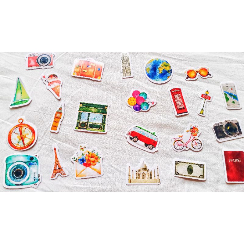 

Sticker Traveling 23pcs Colorful