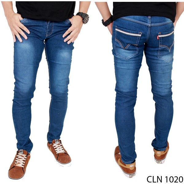 Jeans Pria Panjang Jeans Biru – CLN 1020