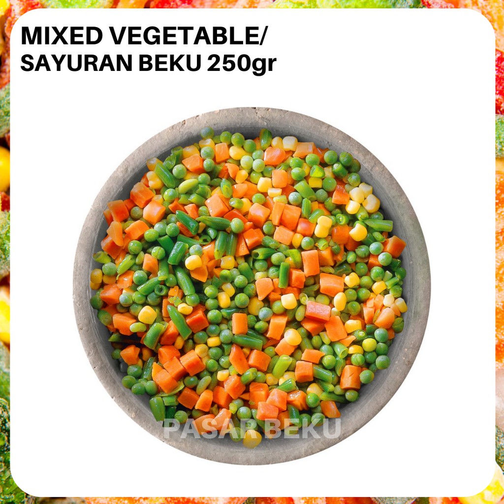 

Mixed Vegetables Frozendland 250gr Sayuran Beku Wortel Jagung Buncis Polong Campur Pasar Beku Padang