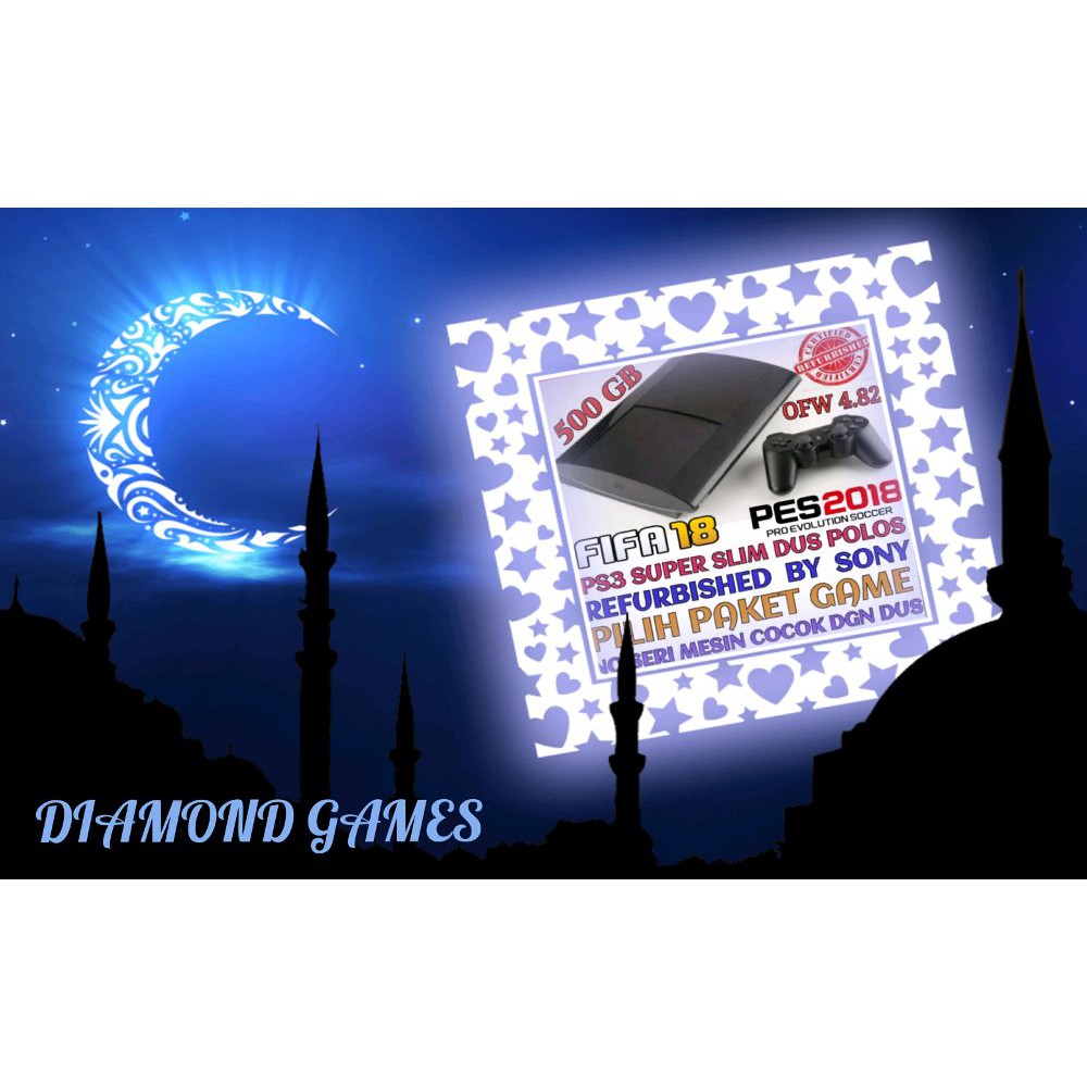 Dijual PS3 PS 3 SONY PLAYSTATION 3 SLIM 500 GB OFW REFURBISH FREE GAME Murah