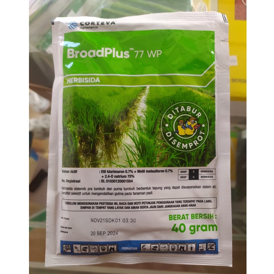 Herbisida BroadPlus 77 WP 40 Gram