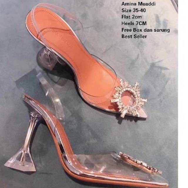 Jual Promo Sepatu Wanita Amina Muaddi Original Ori Best Seller Harga Murah Diskon Sale Obral Keren Kece Indonesia Shopee Indonesia