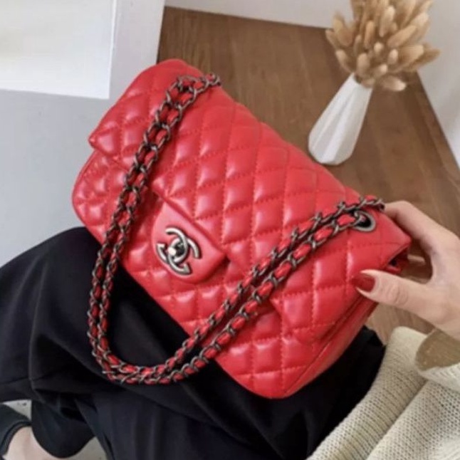 Tas wanita chl Maxi free pouch / dompet koin sangat cantik cocok segala tema 02 size 29cm