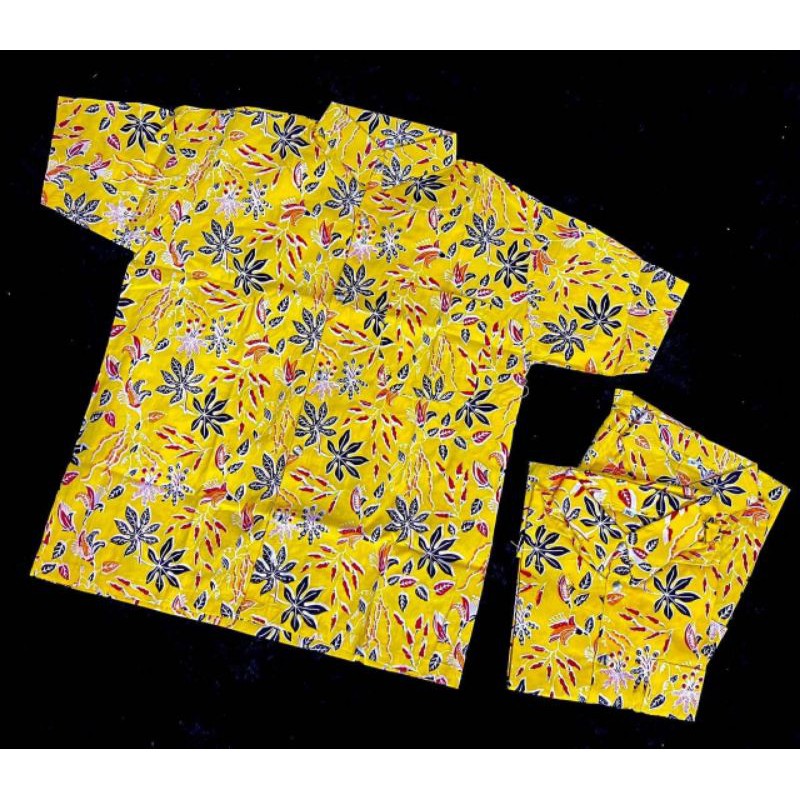 HEM BATIK ANAK KUNING