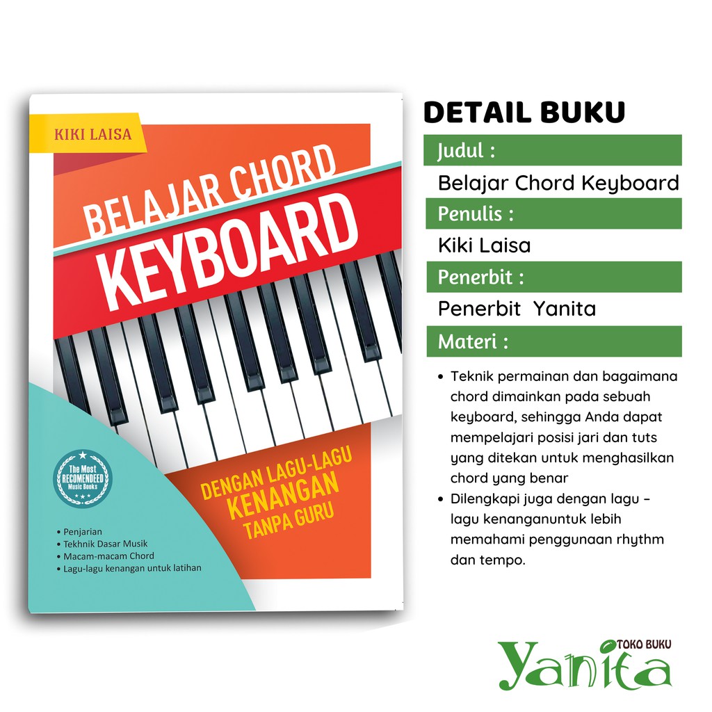 Yanita Buku Belajar Chord Keyboard