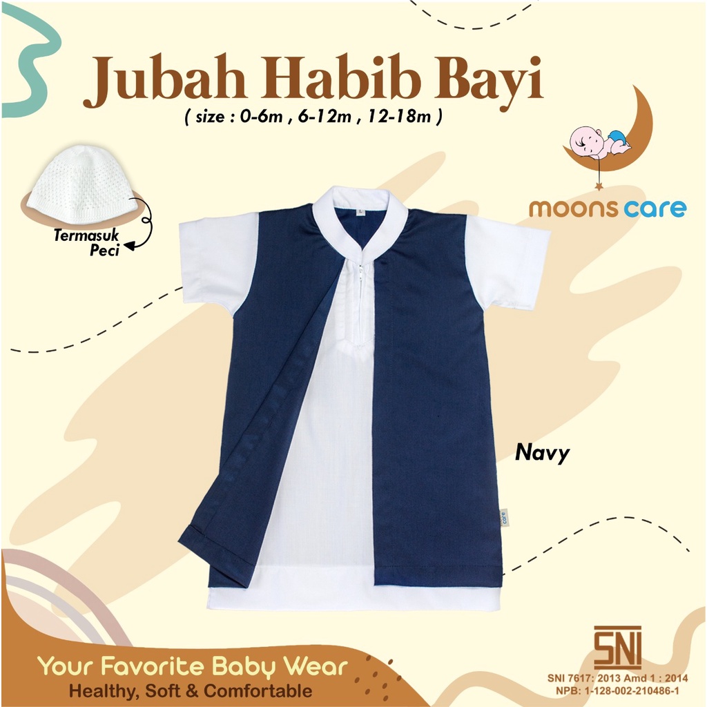 Rosybabyshop (Bonus Peci) Baju Koko Gamis Jubah Bayi Jubah Koko Bayi Habib Gamis Jubah Bayi panjang model lucu lengan pendek