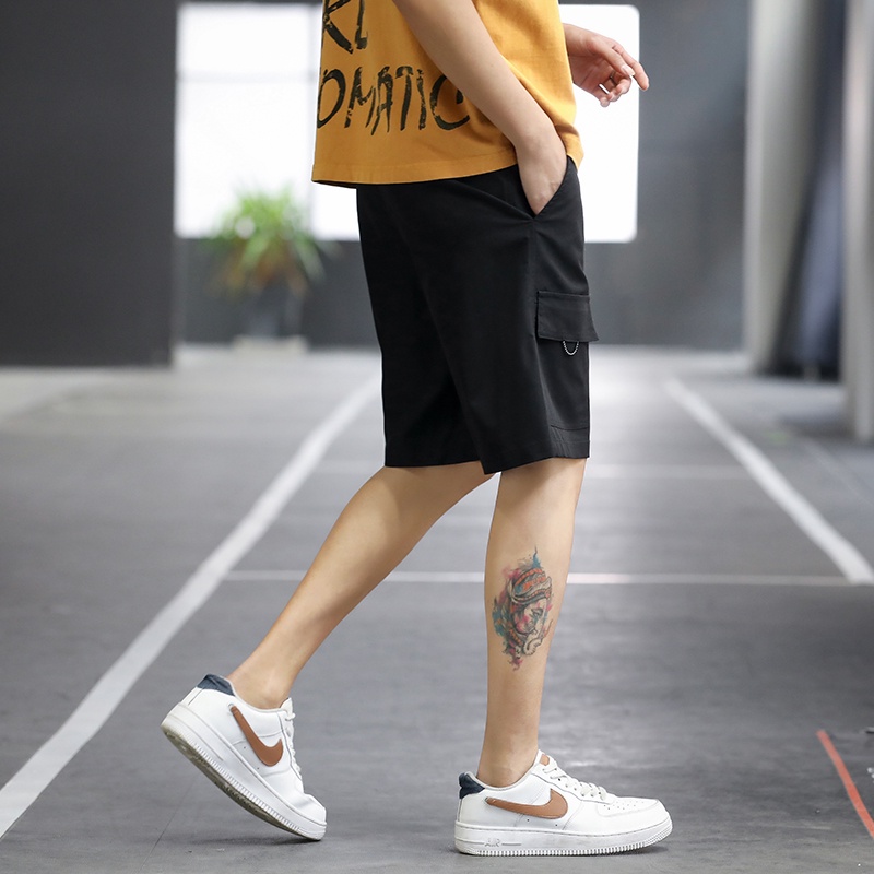 Celana Pendek Pria  Multi-saku Sport Casual Olahraga Santai Sporty Shorts